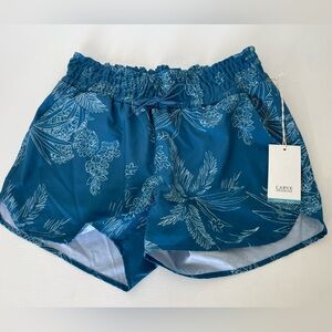 NWT Carve Design Women’s UPF 50+ Scenic Blue Floral Print Bali Short Size S